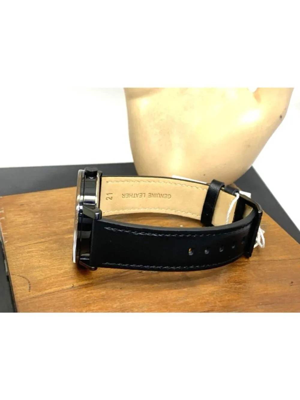 Movado Men's Watch 3601123 Bold Evolution Swiss Quartz Black Dial Leather Band